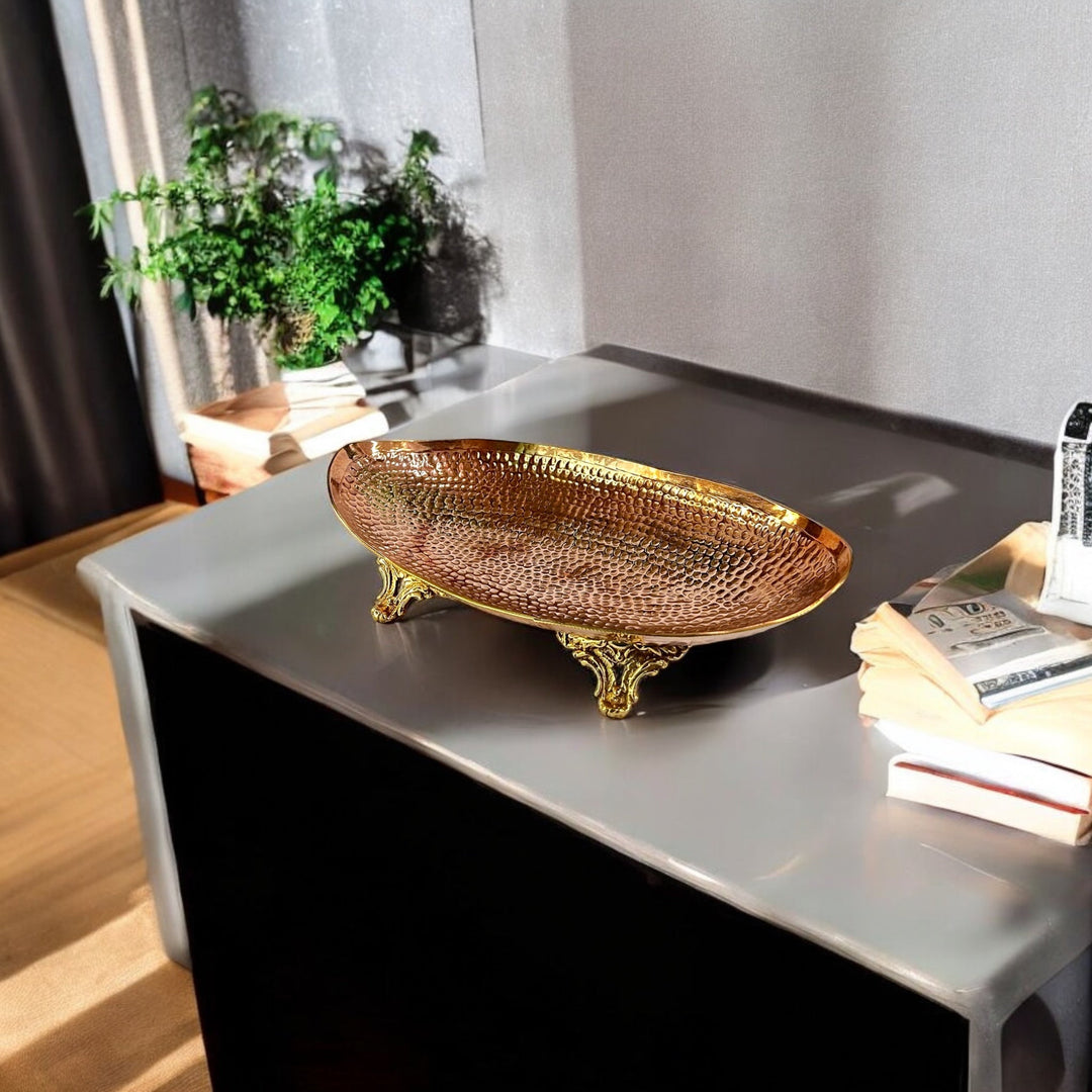 Oval Copper Serving Dish