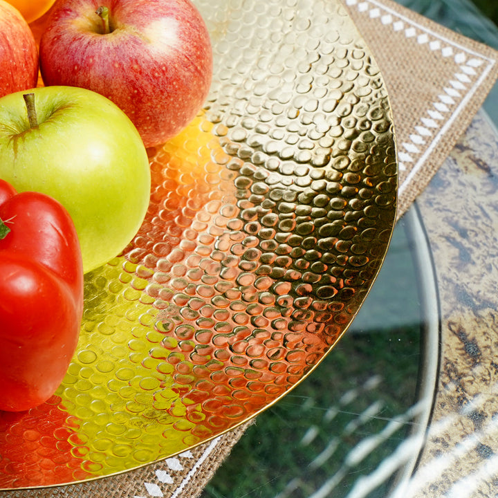 Hand-Hammered Gold Dish