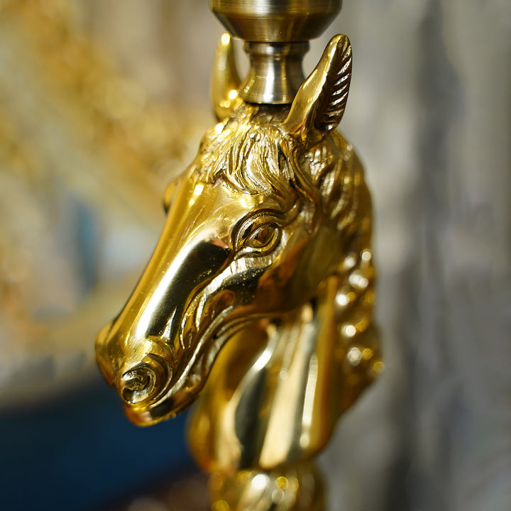 Brass Horse Lamp