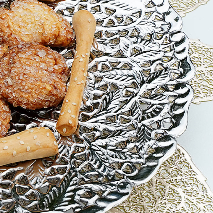 Simple Round Cutwork Tray