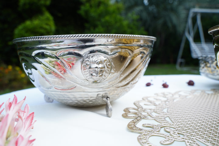 Silver & brass Artisan Bowl | Mettlea Craftsmanship