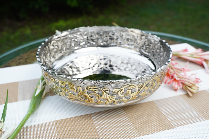 Silver Elegance Bowl | Handcrafted by Mettlea
