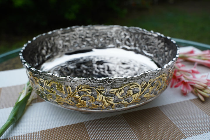 Silver Elegance Bowl | Handcrafted by Mettlea