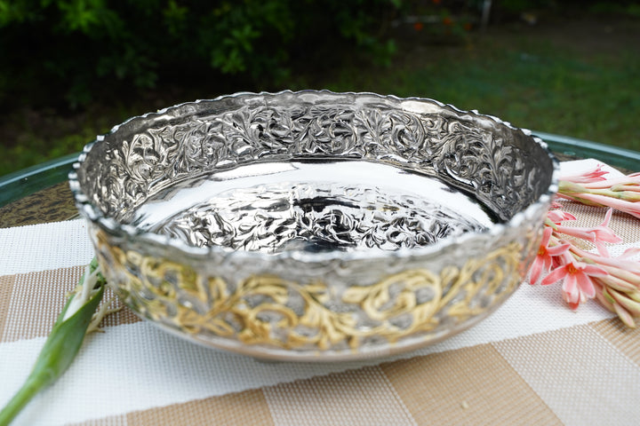 Silver Elegance Bowl | Handcrafted by Mettlea