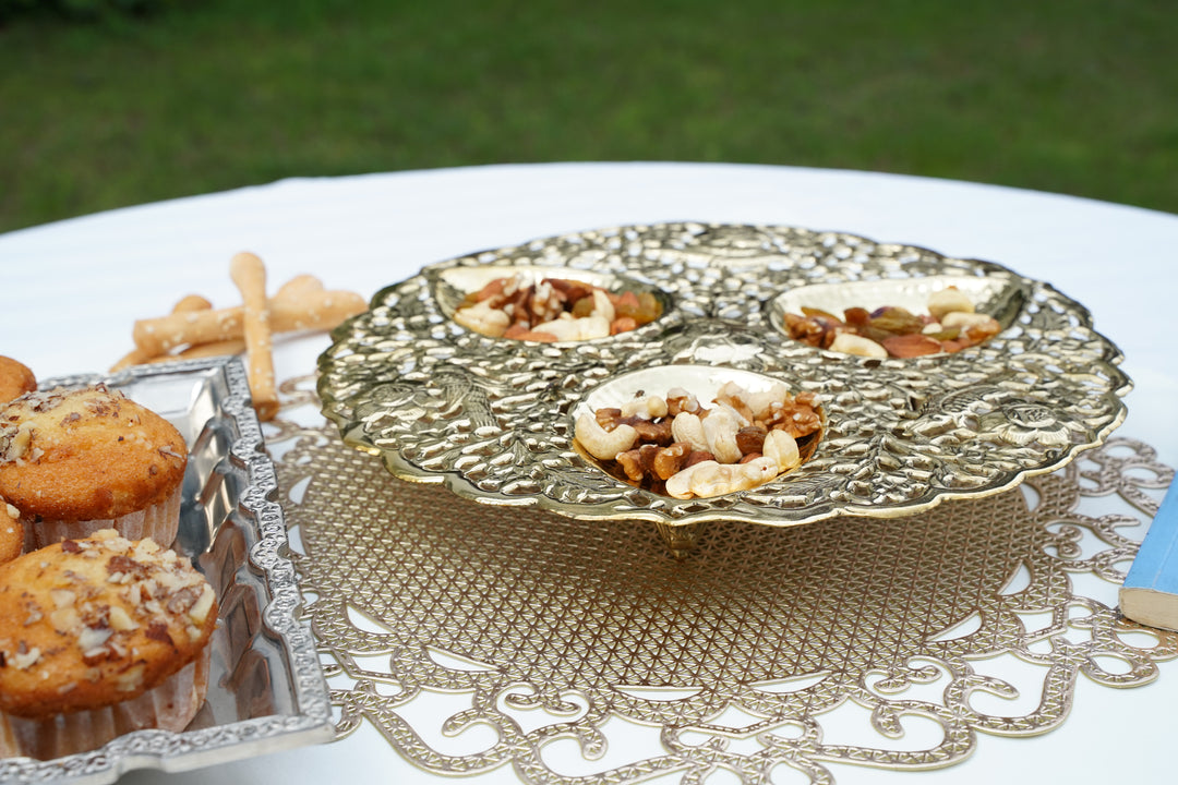 Handmade Silver & brass Decor Plate | Home Collection