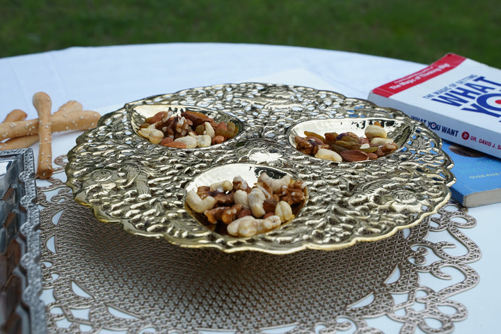 Handmade Silver & brass Decor Plate | Home Collection