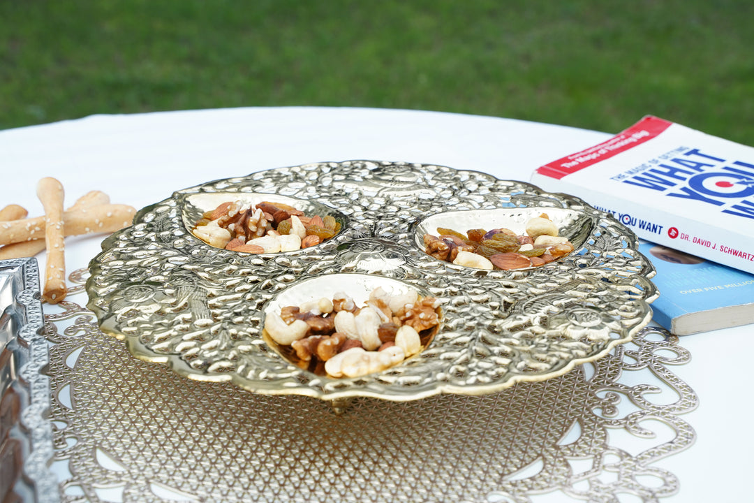 Handmade Silver & brass Decor Plate | Home Collection