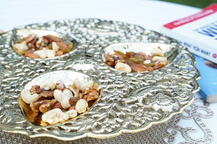 Handmade Silver & brass Decor Plate | Home Collection