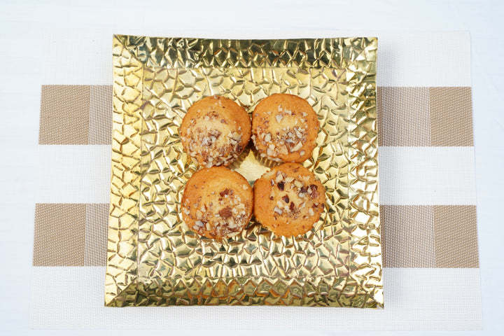Square-shaped Brass & Copper Tray | Artisan Collection