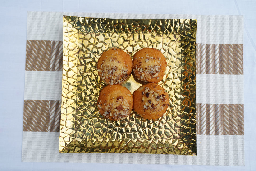 Silver & brass Luxe Tray | Mettlea Craft Collection