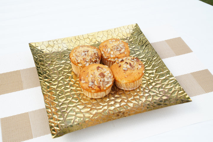 Square-shaped Brass & Copper Tray | Artisan Collection