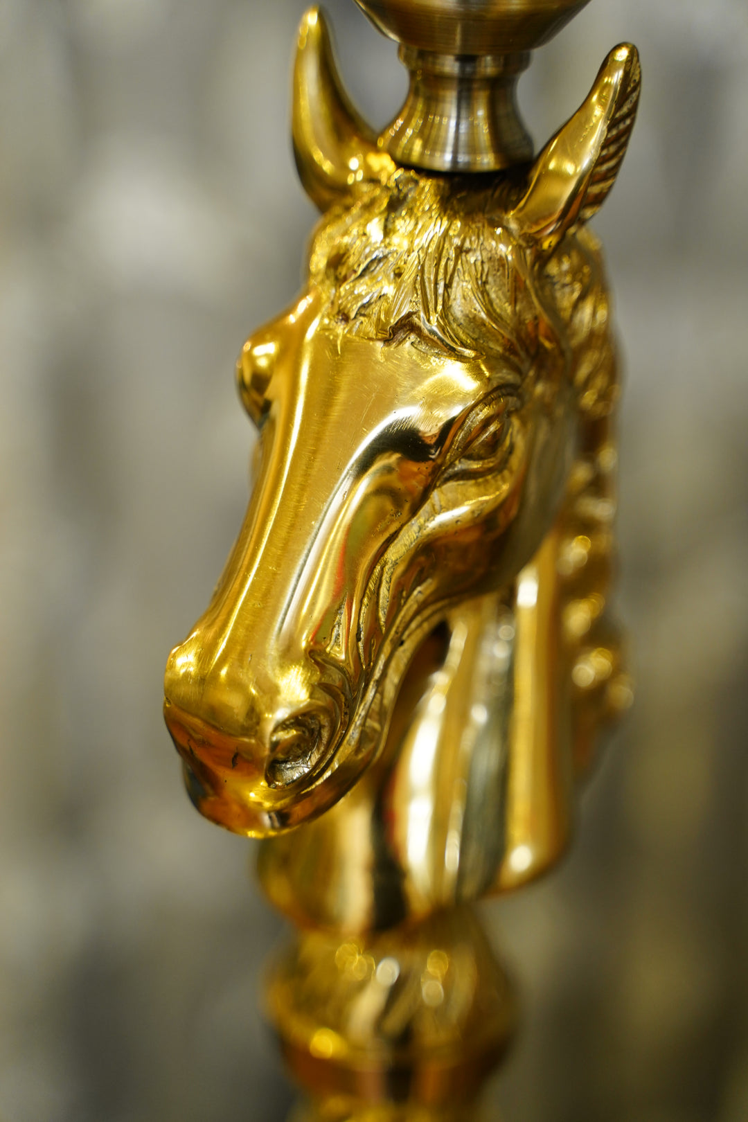Horse Head brass Table Lamp | Mettlea Craftsmanship