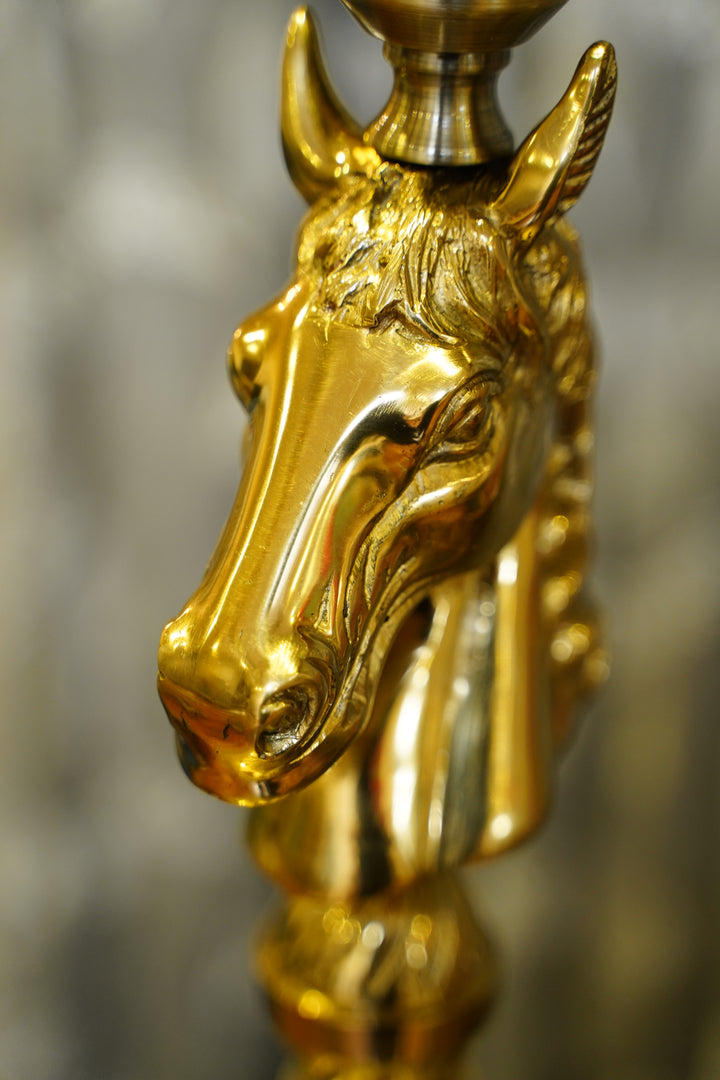 Horse Head brass Table Lamp | Mettlea Craftsmanship