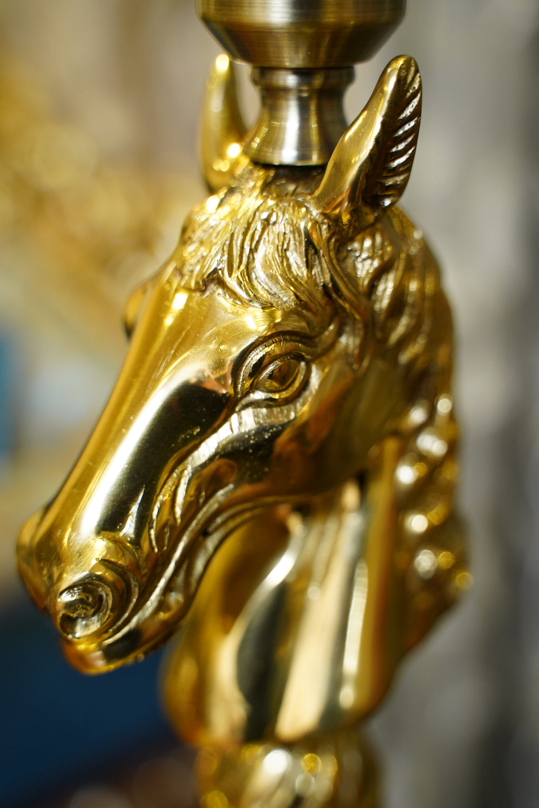 Horse Head brass Table Lamp | Mettlea Craftsmanship
