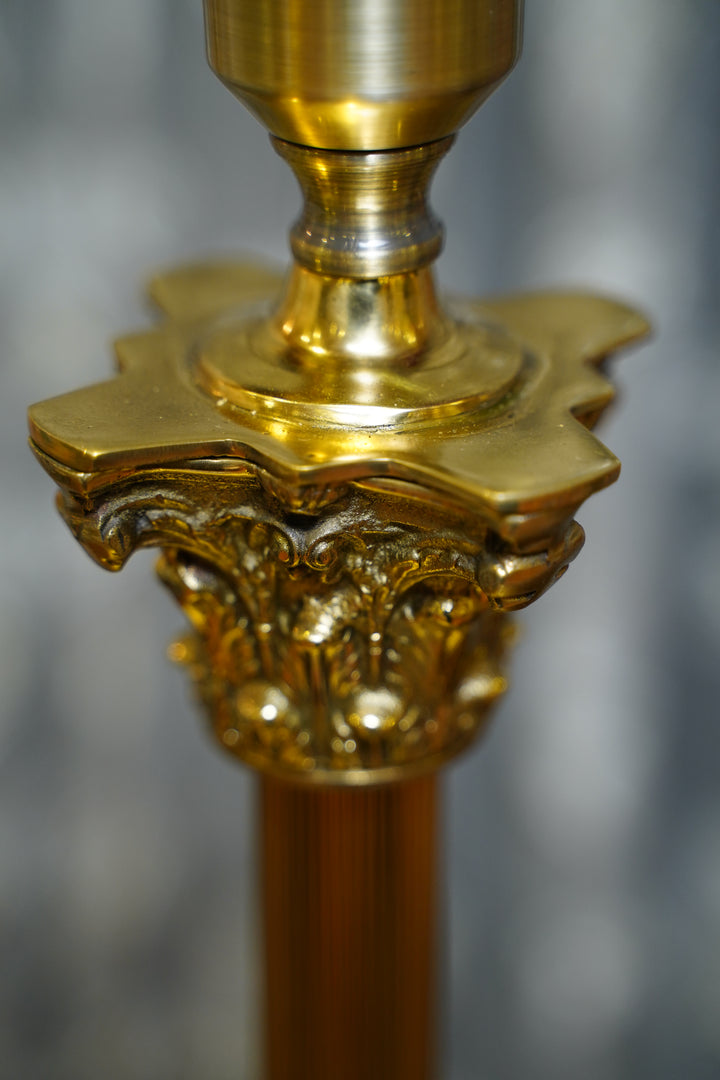 Handcrafted Brass Table Lamp| Elegant Single Piece